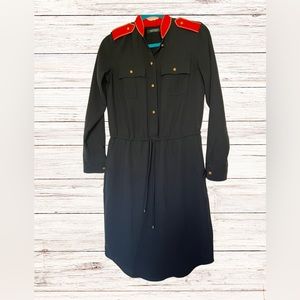 Lauren Ralph Lauren black and red Dress Military Officer Epilates